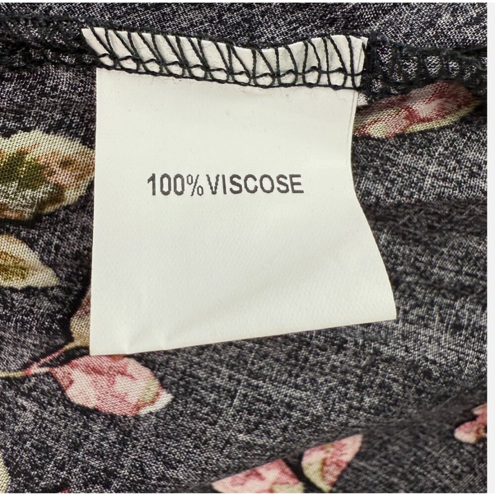 Mia Joy Joyfolie Kathleen Black Floral Duster Long Top‎ Festival Boho Feminine - Picture 11 of 15